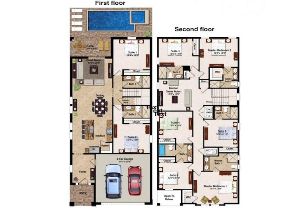 551-Luxury 8 Bedrooms Villa Pool& Spa-Movie Room Orlando Esterno foto